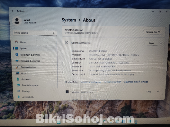 Asus X509F Laptop - Core i3, 4GB RAM, 256GB SSD